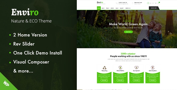 Enviro 2.6 - Environment WordPress Theme