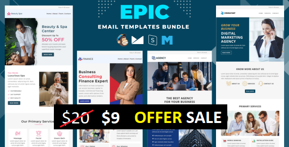Epic - Multi-Concept Email Templates Bundle