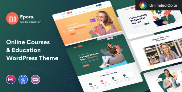 Epora 6.8 - Online Courses & Education WordPress Theme