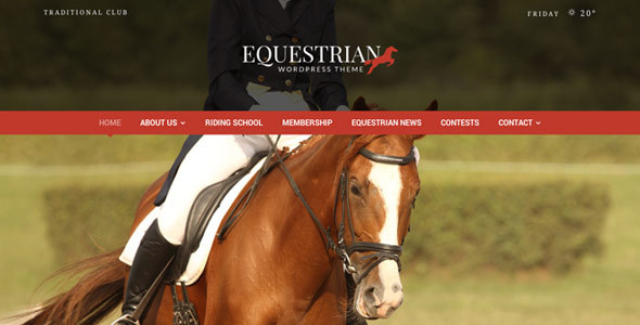 Equestrian 3.0 - Horses and Stables WordPress Theme