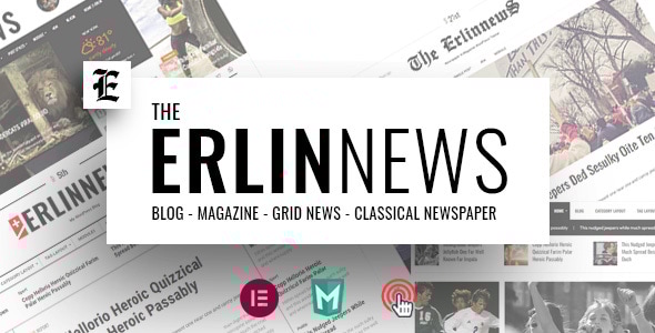Erlinews 1.9.6 - Modern and Classical Newspaper Theme
