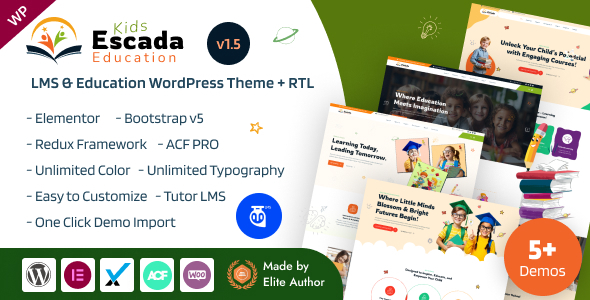 Escada 1.5 - Kids School Daycare & Preschool Education LMS WordPress Theme