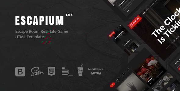 Escapium 1.4.4 - Escape Room Game HTML Template