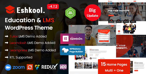 Eshkool 8.0 - Education WordPress Theme