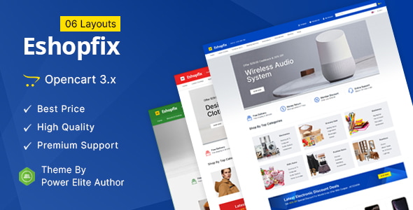 Eshopfix 3.0.2 - Mega Multipurpose OpenCart 3 Theme