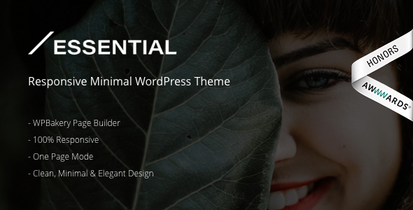 Essential 3.1 - Responsive Minimal WordPress Theme