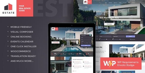 Estate 1.4.4 - Property Sales & Rental WordPress Theme  RTL
