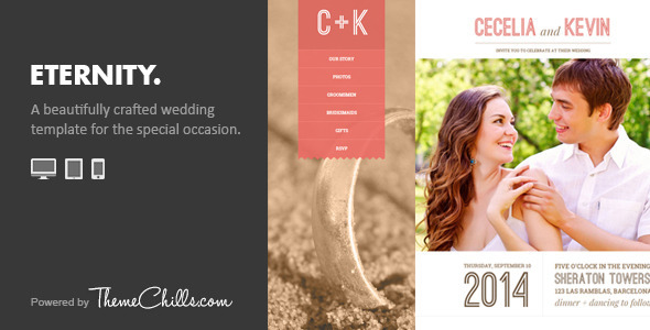 Eternity 1.5 - Responsive Wedding Template
