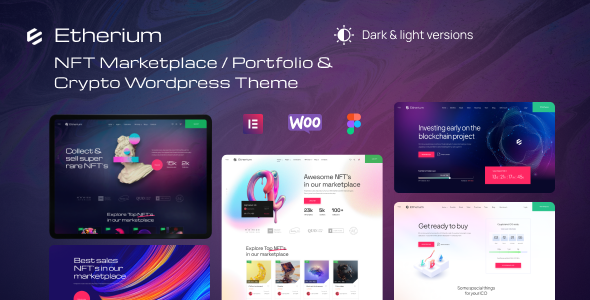 Etherium  NFT Marketplace & Crypto Wordpress Theme