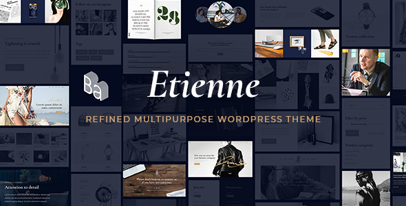 Etienne 1.3 - Business WordPress Theme