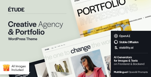 Etude 1.6 - Design Agency & Branding Agency WordPress Theme