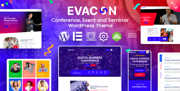 Evacon 1.1.0 - Event & Conference WordPress Theme