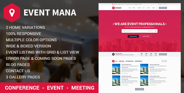 Event 1.9.8 - Management WordPress Theme