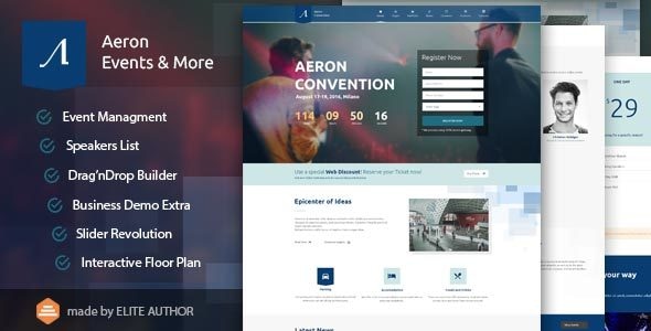 Event Meeting Convention & more 3.3.0 - Aeron WordPress Theme