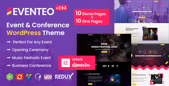 Eventeo 5.0 - Event & Conference WordPress Theme