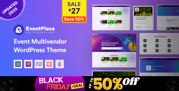 Eventplace 1.1.8 - Multivendor Event Marketplace Theme for WordPress