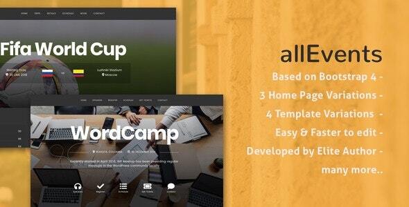 Events 1.4 - Conference Tourism Music Sport  all Options Theme