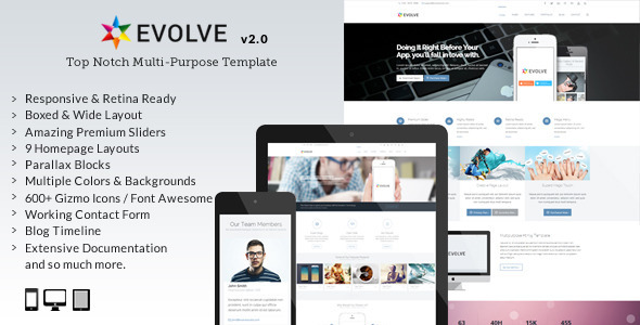 Evolve 2.0.2 - Responsive Multi-Purpose Website Template