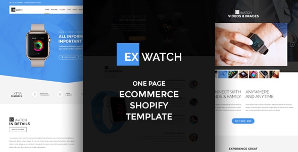 Ex Watch V-2 - Single Product eCommerce Shopify Theme