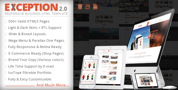 EXCEPTION 2.0.3 - Responsive Business HTML Template