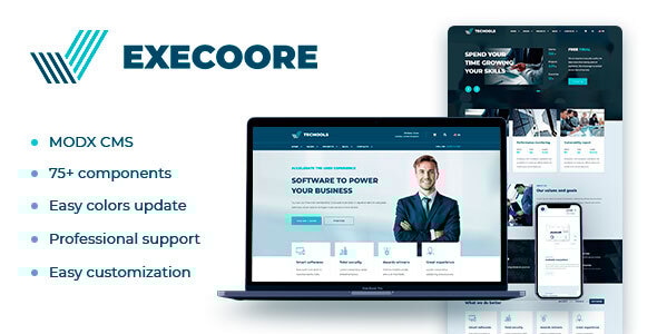 Execoore 2.0 - Technology And Business MODX Theme