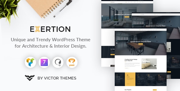 Exertion 1.5 - Architecture & Interior Design WordPress Theme