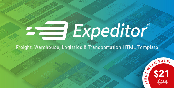 Expeditor 1.0 - Freight Logistics Warehouse & Transportation HTML Template