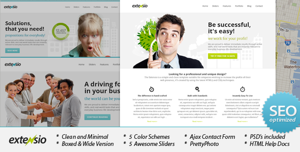 Extensio 2.0 - Elegant and Minimal Business Template