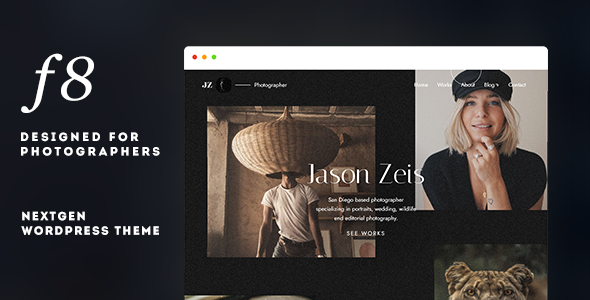 f8 - NextGen Photography WordPress Theme