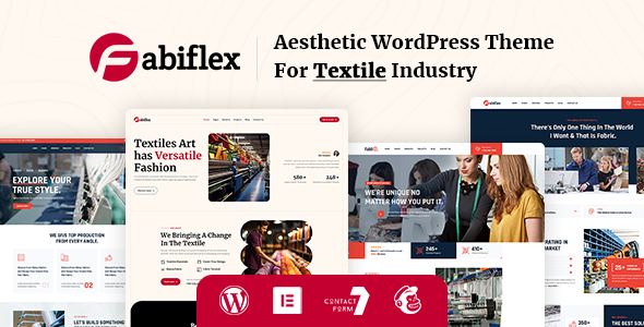 Fabiflex 1.9 - Textile Industry WordPress Theme