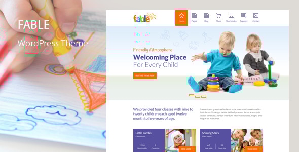 Fable 20.11.2025 - Children Kindergarten WordPress Theme