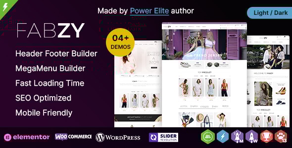 Fabzy WP 3.4.0 - Fashion and Multi-purpose Elementor WooCommerce Theme