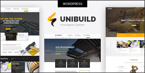 Factory Industry Construction Building WordPress Theme 1.11 - Unibuild