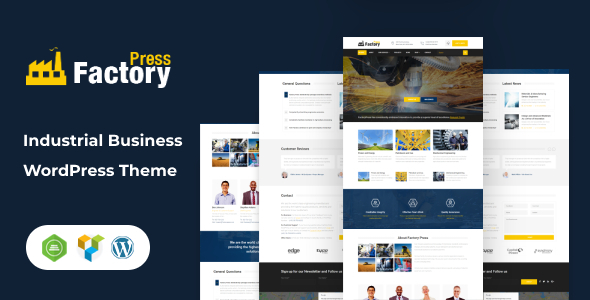 FactoryPress - Factory Company And Industry WP Theme