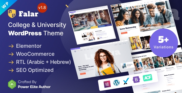 Falar 1.8 - College University Elementor WordPress Theme