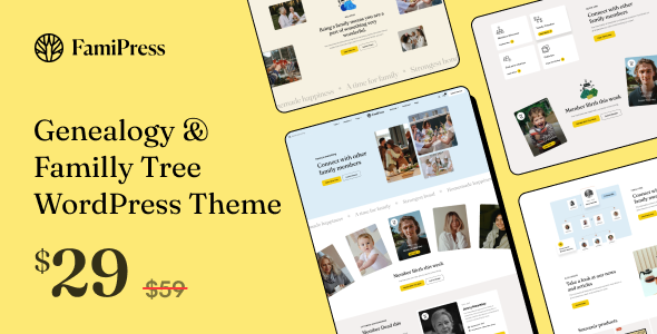 FamiPress 1.1.7 - Genealogy & Family Tree WordPress theme