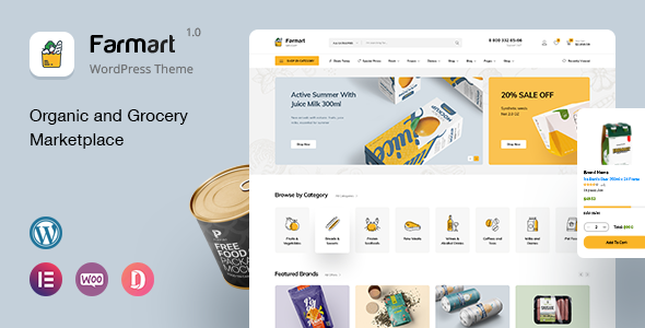 Farmart 1.3.5 - Organic & Grocery Marketplace WordPress Theme