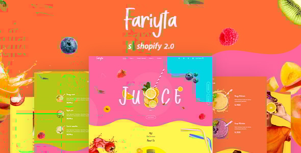 Faryita 1.0.1 - Juice & Health Drinks Shopify Theme