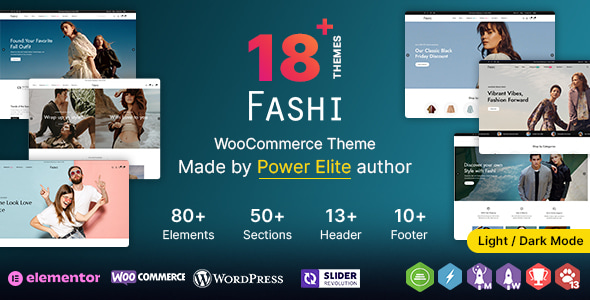 Fashi WP 1.0.0 - Multipurpose Fashion WooCommerce WordPress Theme