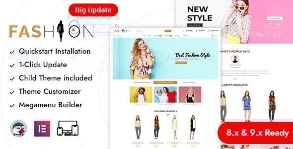 Fashion 8.0 - & Clothing Store Prestashop Responsive Theme
