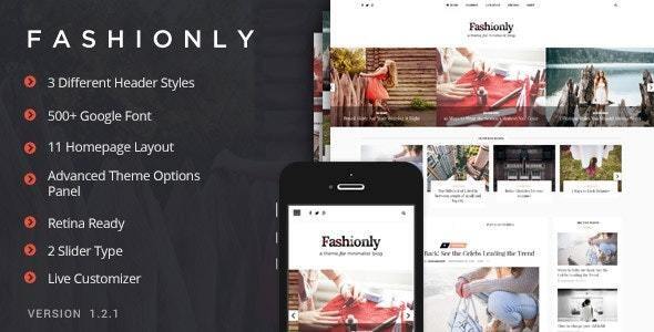 Fashionly 1.2.9 - Fashion Blog Theme