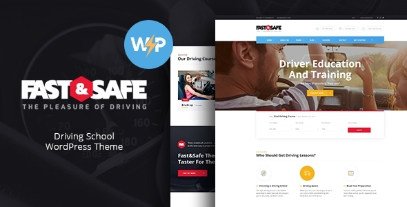 Fast 1.3.8 - & Safe  Driving School WordPress Theme