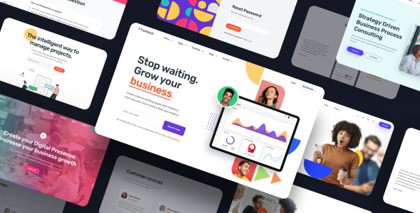 Fastland - Landing Page Template for SaaS Startup & Agency