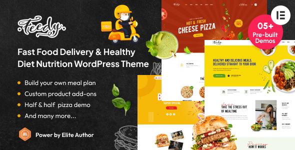 Feedy 2.0.9 - Healthy Fast Food Delivery & Diet Nutrition WordPress Theme