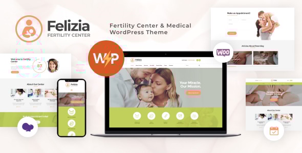 Felizia 1.3.4 - Fertility Center & Medical WordPress Theme