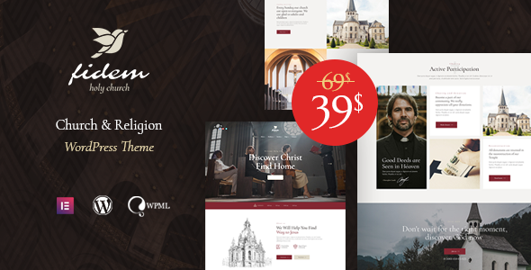 Fidem 1.0.1 - Church & Religion WordPress Theme