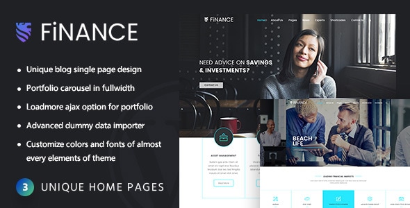 Finance Consultant 3.6 - Consulting WordPress Theme