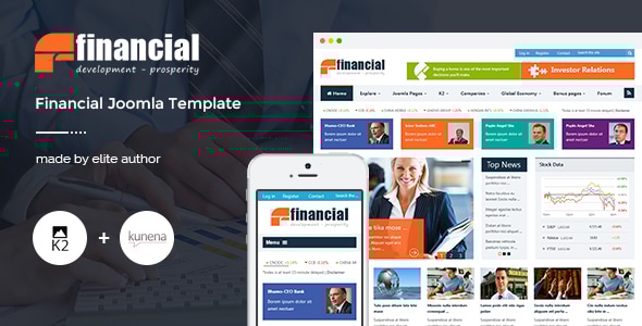 Financial 3.10 - Responsive Joomla News Template