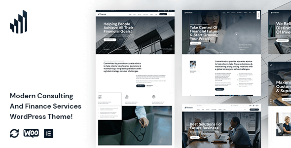 Finanzia - Modern Consulting And Finance Services WordPress Theme