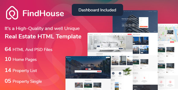 FindHouse 1.0 - Real Estate HTML Template